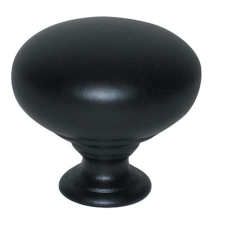 Hd Vogue 1.25 in. Round Cabinet Knob, Matte Black BWPA1218 MB